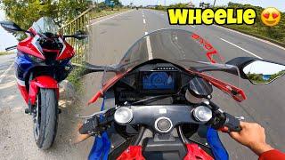 Accdentally Wheelie on CBR Fireblade 1000 RR-R  Seriously it’s a ROCKET 