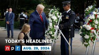 Trump Shares Video With Footage From Arlington  NPR News Now