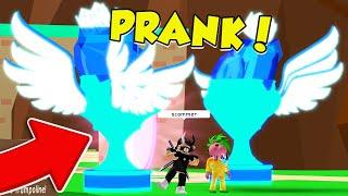 PRANKING SabrinaBrite with IMMORTAL TROPHY SECRET PETS in Roblox Bubble Gum Simulator