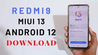 Redmi 9 Miui 13  Android 12  Update Download And Install 