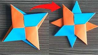 How To Make A Paper Double Ninja Star  Easy Origami