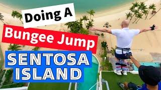 Doing a Bungee Jump at Sentosa Island 𝐒𝐢𝐧𝐠𝐚𝐩𝐨𝐫𝐞