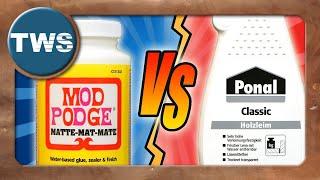 Review Mod Podge oder Holzleim zum Gelände-Versiegeln & Bauen?  Mod Podge vs PVA glue TWS