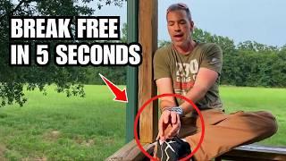 How to Escape Duct Tape Using Your Shoe In 5 Seconds