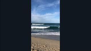 Bodyboarding at Porthmeor St Ives