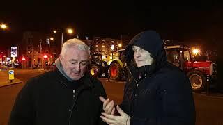 Interviews at the farm protest in Dublin 15 January 2020