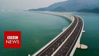 Worlds longest sea bridge - BBC News