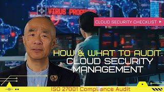 Cloud Security Audit  Cloud Computing Security  Cloud Security Checklist  Cloud Audit Checklist