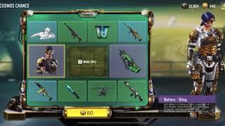 Lucky Spin Battery - Sting Skin & Razorback-Cosmos  Call Of Duty Mobile Garena