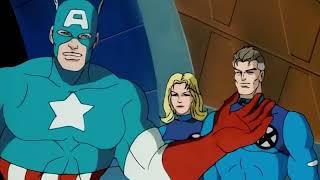 Avengers X man and Fantastic Four vs Lizard Spiderman The Animated Series