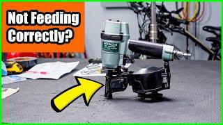 Hitachi Metabo NV45AB2 Roofing Nailer Skipping Nails Doesnt Fire Right Leaks Rebuild