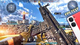 Warzone Mobile Gameplay with FPS Meter  iQOO Neo 9 Pro  Warzone Max Graphics quality and FPS Test