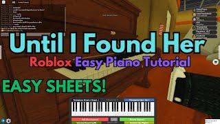 Stephen Sanchez - Until I Found You VERY EASY Roblox Piano Tutorial