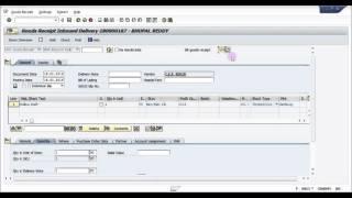 How to do goods Receipt wrt an Inbound Delivery - SAP Supply Chain Management Basic Videos