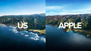 We Recreated Apples MacOS Big Sur Wallpaper with a Helicopter