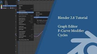 Blender 2.8 Tutorial Graph Editor F-Curve modifier Cycles