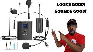 UHF Wireless Lavalier Lapel Microphone SystemHeadset MicStand Mic 165ft Range REVIEW