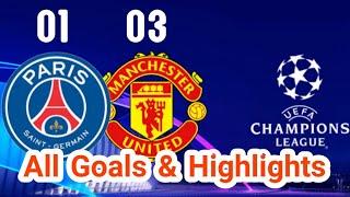 Psg 01 - Manchester United 03 All Goals & Highlights 06.03.2019  Psg out of Ucl