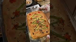 Christmas tree focaccia  bread recipe #shorts