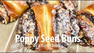 Poppy seed buns delicious pastry recipe by a Master Baker