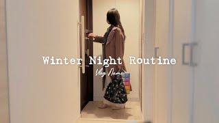 【winter night routine】hurry home on cold day  living alone in Japan VLOG