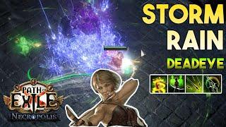 3.24 Storm Rain & Rain of Arrows Build  Deadeye  Necropolis  Path of Exile 3.24