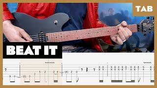 Michael Jackson - Beat It Eddie Van Halen - Guitar Tab  Lesson  Cover  Tutorial