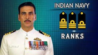 Ranks in Indian Navy  Ranks of Officers JCO NCO  Rank Hierarchy insignia badges