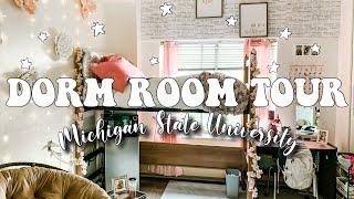 THE CUTEST DORM ROOM TOUR  Michigan State University