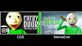 Baldis Basics Song - Every Door Part 2 CG5 vs MemeEver