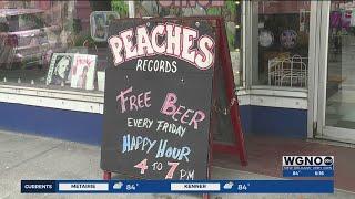 Free beer and cocktails every Friday at New Orleans record shop Peaches Records