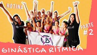 Conheça minha rotina de ginastica ritmica em dia de competição - Aquecimento Apresentação e Pódio.