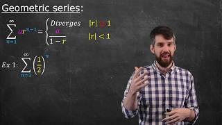 Geometric Series   Convergence Derivation and Example