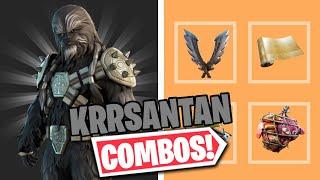 KRRSANTAN COMBOS  FORTNITE SKIN REVIEW