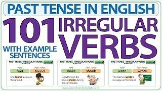 101 Irregular Verbs - Past Tense in English