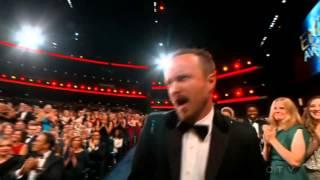 Aaron Paul wins an Emmy for Breaking Bad 2014