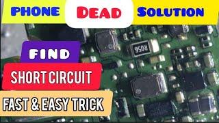 Full tutorial about Short circuit on Phone board PCB short circuit solution dead phone solution 1