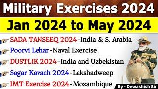 Military Exercises 2024   युद्ध अभ्यास 2024  All Military Exercises 2024  Current Affairs 2024