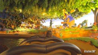 4K Splash Mountain Ride - Walt Disney World  Disneys Log Flume Ride