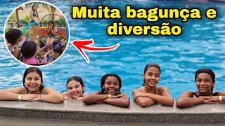 O DIA TODO NA PISCINA MUITA DIVERSÃO E ALEGRIA COM AS MENINAS ️️