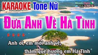 Đưa Anh Về Hà Tĩnh Karaoke Tone Nữ  Âm Thanh Tách Nhạc 2Fi - KARAOKE Nhạc Sống Thanh Ngân