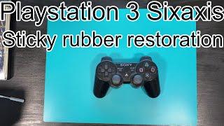 PS3 sixaxis controller - Disassembly & cleaning  sticky rubber restoration