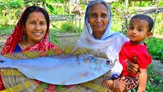 বাগানের টাটকা কাঁচালঙ্কা বেগুন দিয়ে বেগুন ইলিশ রান্না  Begun Ilish Recipe  hilsha fish & brinjal