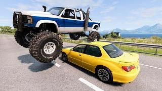 High Speed Traffic Car Crashes #210 - BeamNG Drive  CrashBoomPunk