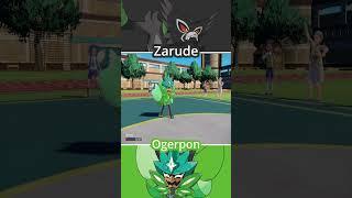 ZARUDE vs OGERPON  Legendary Pokémon Battle #pokemon