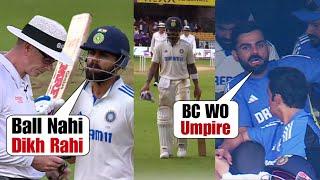 Virat Kohli complained to Gautam Gambhir about umpire not stopping game in bad light after being out