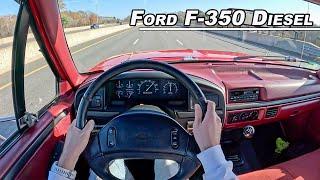 1997 Ford F-350 7.3L Powerstroke Diesel Manual - POV Driving Impressions Binaural Audio