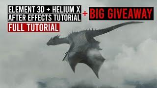 How to Add a DRAGON to your Film with Element 3D & Helium X - After Effects Tutorial