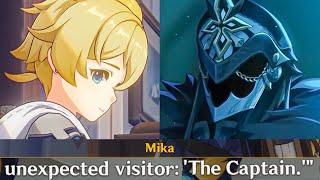 VARKA Meets THE CAPTAIN MIKA Reads Letter From The Grand Master Cutscene Genshin Impact