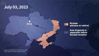 Animated map shows almost 500 days of Russias invasion of Ukraine  AFP